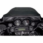 Hogtunes Black Chrome Hog Pod Inner Fairing Dash Trim Tweeter Kit Harley Batwing