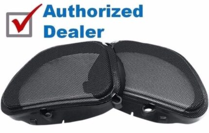 Hogtunes Front Fairing Black Mesh Speaker Grills Grilles Harley Road Glide 98-13