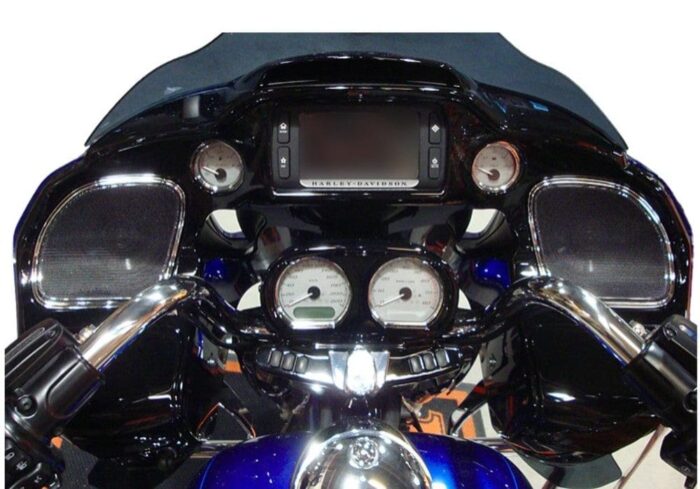 Hogtunes Mesh Fairing Chrome Speaker Grill Grilles Covers Harley Road Glide 15+