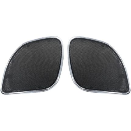 Hogtunes Mesh Fairing Chrome Speaker Grill Grilles Covers Harley Road Glide 15+