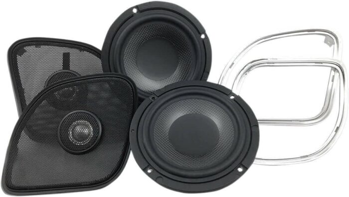 Hogtunes Wild Boar 200 Watt Front Speakers Upgrade Pair Harley Touring 2014+ RG