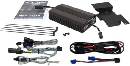 Hogtunes Wild Boar 300 Watt Amp 2 Channel Front Rear Audio Harley Touring 2014+