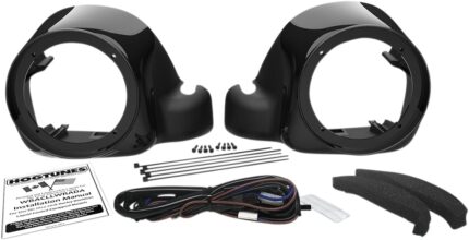 Hogtunes Wild Boar 6.5" Lower Speaker Adapters Pair Harley Touring Twin Cooled