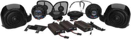 Hogtunes Wild Boar Whole Hog 900 Watt Amp 6 Speaker Audio Kit Harley FLTRU 15+