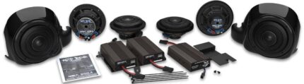 Hogtunes Wild Boar Whole Hog 900 Watt Amp 6 Speaker Audio Kit Harley Touring 14+