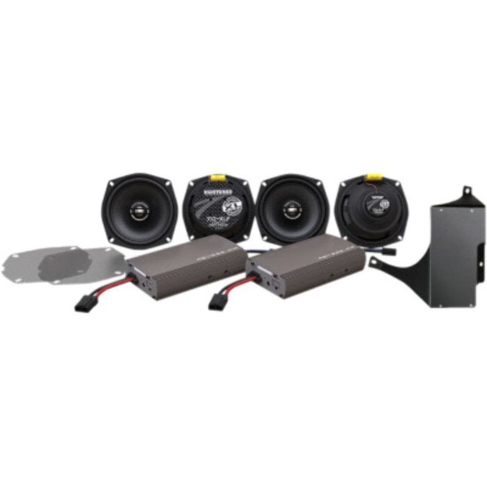 Hogtunes XL Series 450 Watt Amplified Amp 4 Speaker Kit Harley Ultra FLHT 98-13