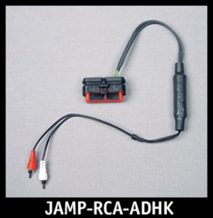 J&M Corp Isolated RCA Input Amp Harness Rear Output Harley Radio Touring 06-12