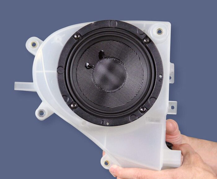 J&M Rokker 6.71" Front Fairing 200w Speaker Grill Tweeter Kit Harley Touring FLH
