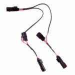 J&M Rokker Upper Lower Fairing Speaker In-Series Wire Harness 2014-2020 Harley