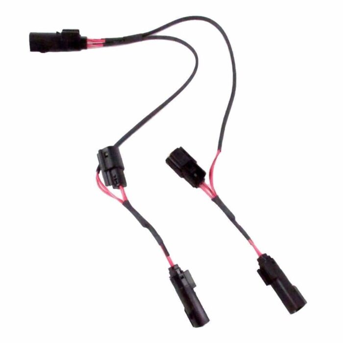 J&M Rokker Upper Lower Fairing Speaker In-Series Wire Harness 2014-2020 Harley