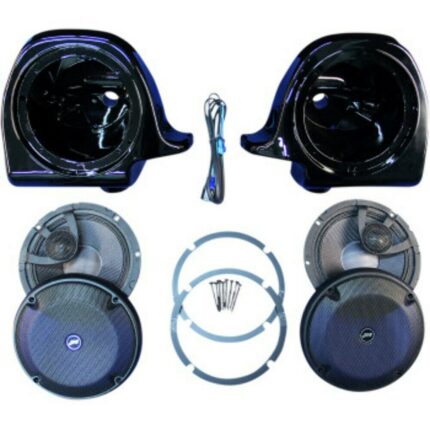 J&M Rokker XRP 6.58” Vented Lower Fairing Speaker Kit Speakers Harley Touring