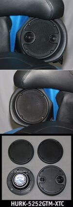 J&M Rokker XT 5.25" Rear Pod Speakers Speaker Kit Upgrade 06-13 Harley Touring