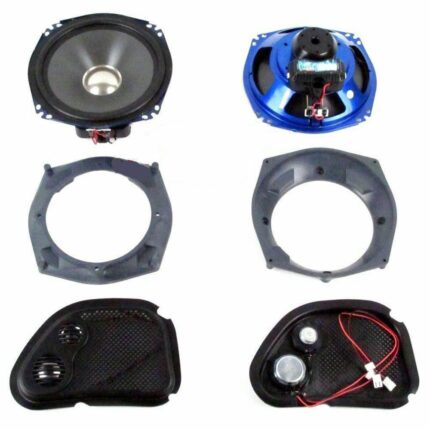J&M Rokker XX 6.71” Fairing Speaker Set Kit 2 Ohm 300 Watt Harley Road Glide 98+