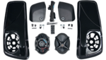 J&M Rokker XXR 5x7 Plug & Play Saddlebag Lids Speakers Kit Harley Touring 14-19