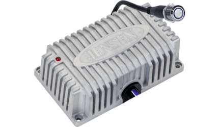 Jensen Power Sports Waterproof 160W 4-Channel Bluetooth Amplifier Harley Silver