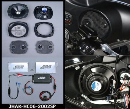 JM Performance Series Complete 200w Amp 7.25" Speaker Fairing Harley FLHX 06-13