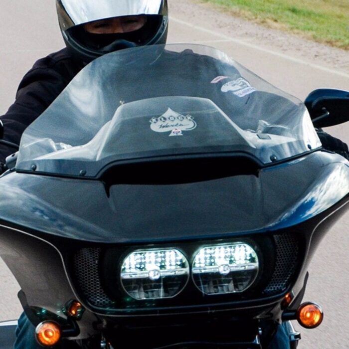 Klock Werks 14" Light Tint Sport Flare Touring Windshield Harley Road Glide 15+
