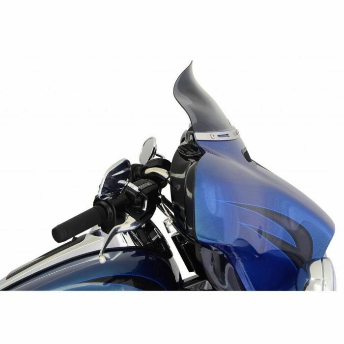 Klock Werks 6.5" Dark Smoke Flare Windshield Batwing Bagger Harley Touring 14-20