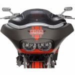 Klock Werks 8" Dark Smoke Tint Flare Windshield Harley Road Glide Touring 98-13