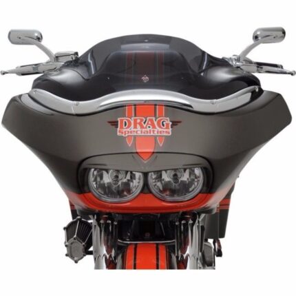 Klock Werks 8" Dark Smoke Tint Flare Windshield Harley Road Glide Touring 98-13