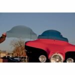 Klock Werks 8.5" Dark Smoke Flare Windshield Wind Screen Batwing Harley Touring