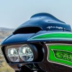 Klock Werks 9" Black Sport Flare Bagger Windshield Harley Road Glide FLTR 15-21