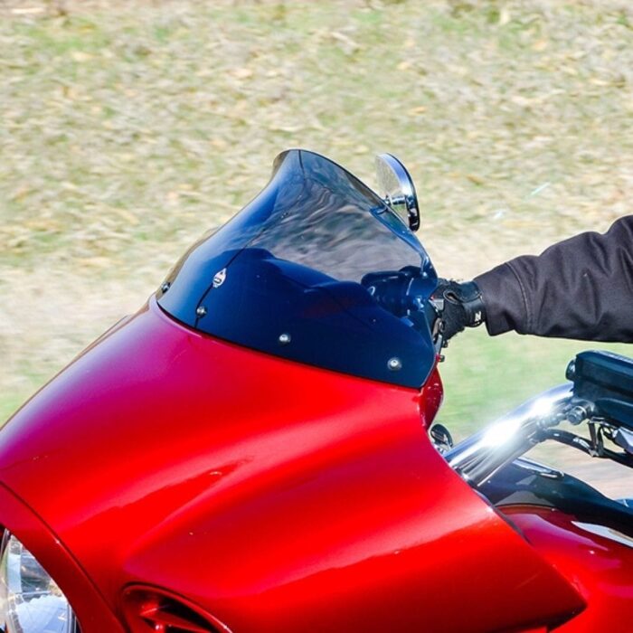 Klock Werks 9" Dark Smoke Flare Windshield Kawasaki Vulcan Vaquero Voyager 09-17