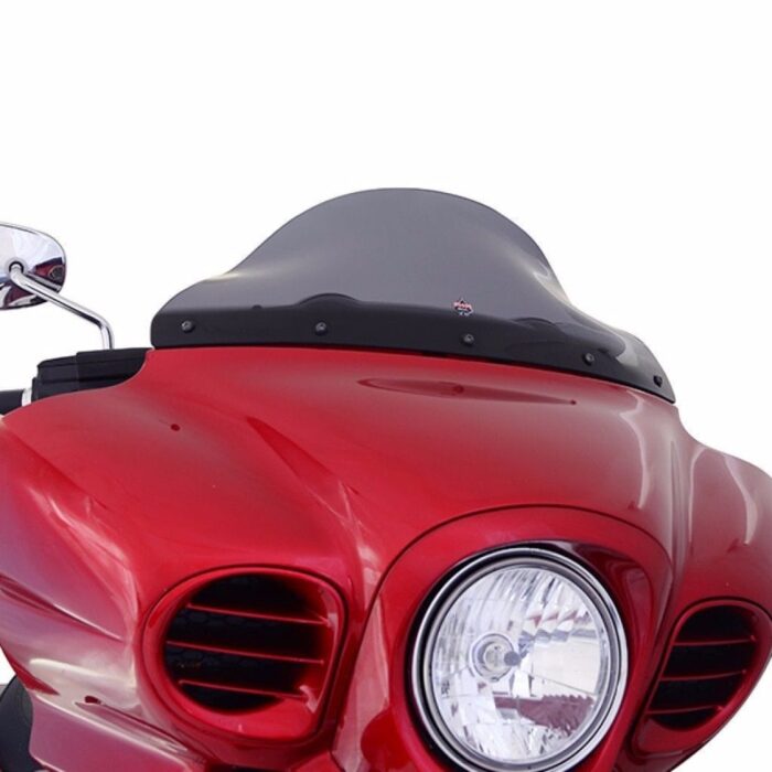Klock Werks 9" Dark Smoke Flare Windshield Kawasaki Vulcan Vaquero Voyager 09-17