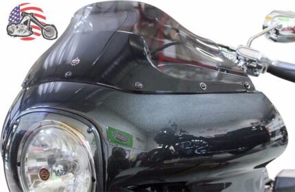 Klock Werks 9" Dark Smoke Flare Windshield Wind Screen Harley FXRP Super Glide