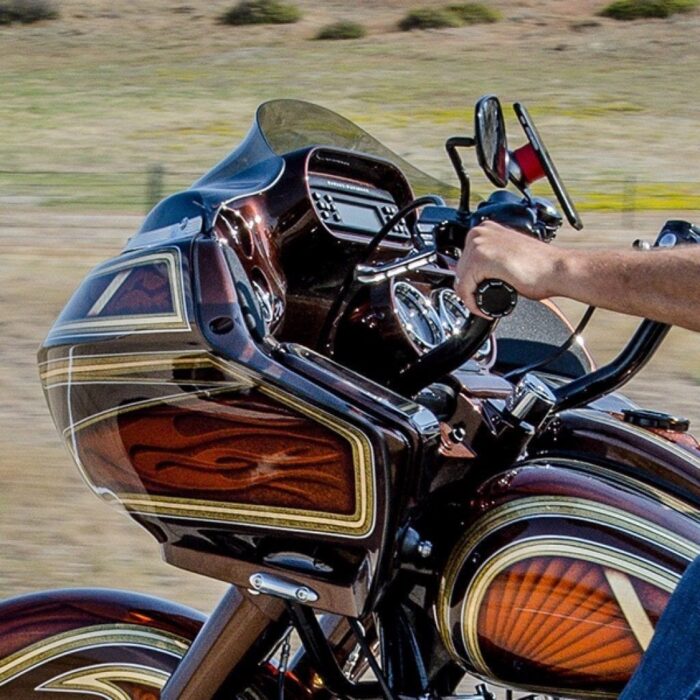 Klock Werks Black Phone GPS Device Mount Left Switch Housing Clamp Harley 96-20