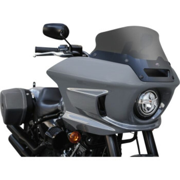 Klock Werks Flare 6" Dark Smoke Windshield Harley Softail Low Rider ST Fairing