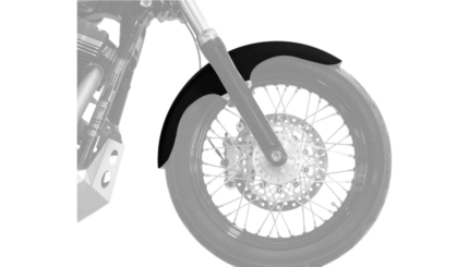 Klock Werks Hugger Klub Front Fender Kit Satin Block Black 19" Harley FXLR M8