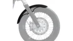Klock Werks Hugger P-Tom Front Fender Kit Chrome Block Black 19" Harley FXLR M8