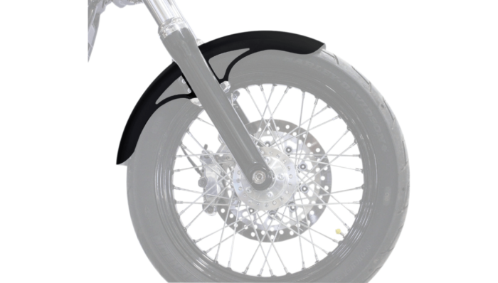 Klock Werks Hugger P-Tom Front Fender Kit Satin Block Black 19" Harley FXLR M8