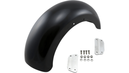 Klock Werks Hugger Roller Front Fender Kit Satin Block Black 18" Harley FLFB M8