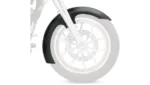 Klock Werks Hugger Slicer Front Fender Kit Chrome Block Black 19" Harley FXLR M8