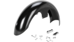 Klock Werks Hugger Slicer Front Fender Kit Satin Block Black 19" Harley FXLR M8