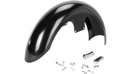 Klock Werks Hugger Slicer Front Fender Kit Satin Block Black 19" Harley FXLR M8