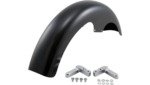 Klock Werks Hugger Taper Leg Front Fender Kit Chrome Block Black 19" Harley FXLR