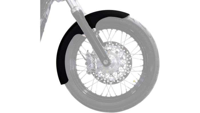 Klock Werks Hugger Taper Leg Front Fender Kit Satin Block Black 19" Harley FXLR