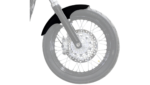 Klock Werks Hugger Top Hat Front Fender Kit Black 19" Harley Dyna Glide 99-05