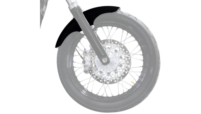 Klock Werks Hugger Top Hat Front Fender Kit Black 19" Harley Dyna Glide 99-05