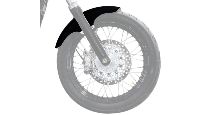 Klock Werks Hugger Top Hat Front Fender Kit Chrome Block Black 19 Harley FXLR M8