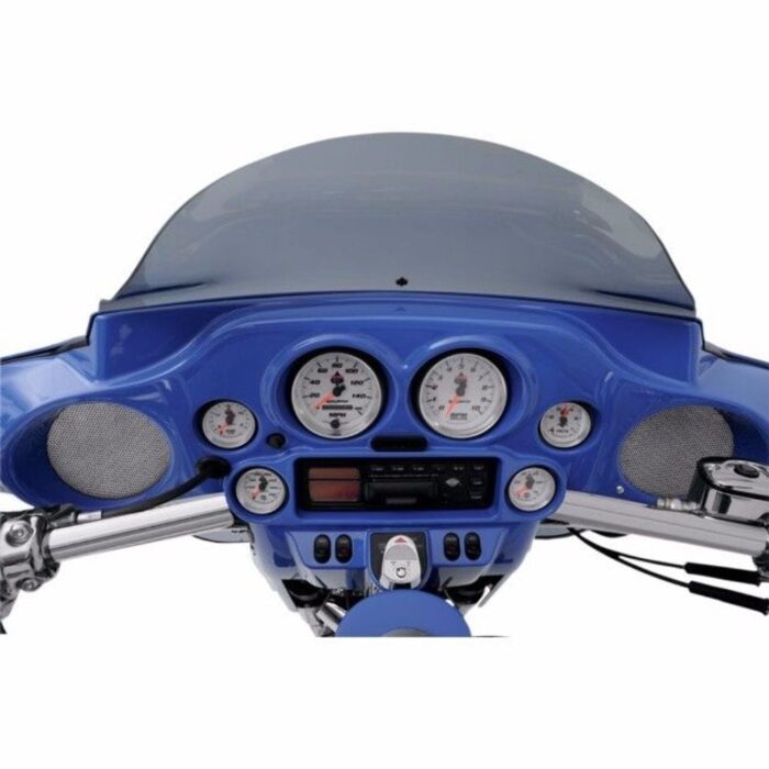 Klock Werks Mesh Front Speaker Grill Covers Harley Batwing Touring Bagger 96-13