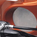Klock Werks Mesh Front Speaker Grill Covers Harley Batwing Touring Bagger 96-13