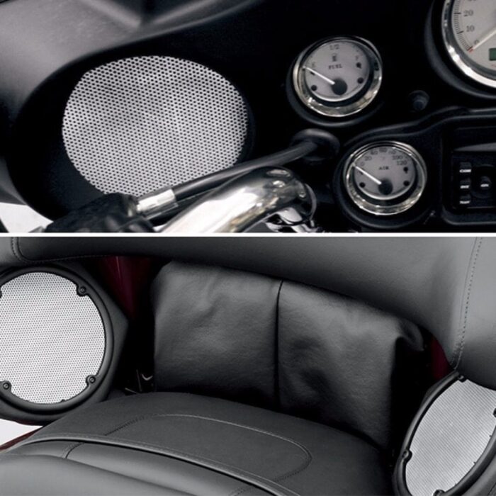 Klock Werks Mesh Front Speaker Grill Covers Harley Batwing Touring Bagger 96-13
