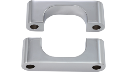 Klock Werks Tire Hugger Front Fender Blocks 21" Chrome Pair Set Harley Big Twin