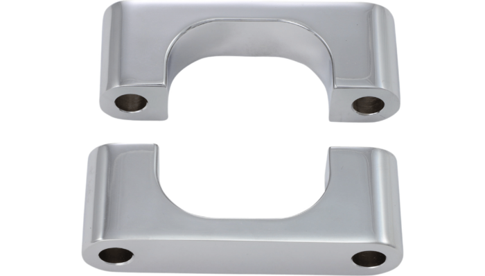 Klock Werks Tire Hugger Front Fender Blocks 21" Chrome Pair Set Harley Big Twin