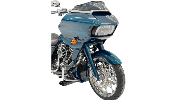 Klock Werks Ventana Hugger Front Fender Kit 16-19 Steel Harley Touring Trike 14+