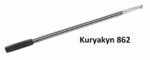Kuryakyn Black Round Grooved Billet Radio Stereo Antenna Harley Touring 89-2017